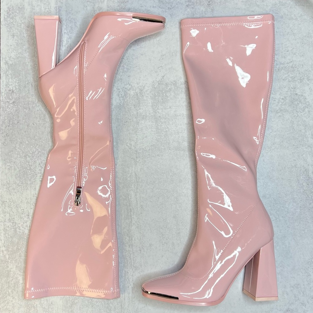 Dolls Kill Azalea Wang Blush Pink Boots